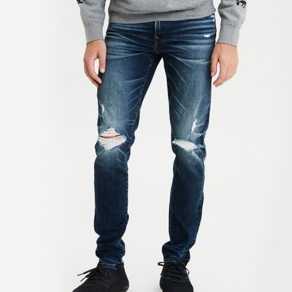 AMERICAN EAGLE | Next Level Airflex skinny distressed busted knee jeans - Picture 10 of 10